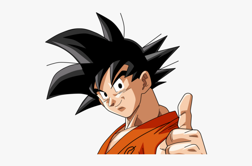 Goku Thumbs Up Png, Transparent Png - kindpng.
