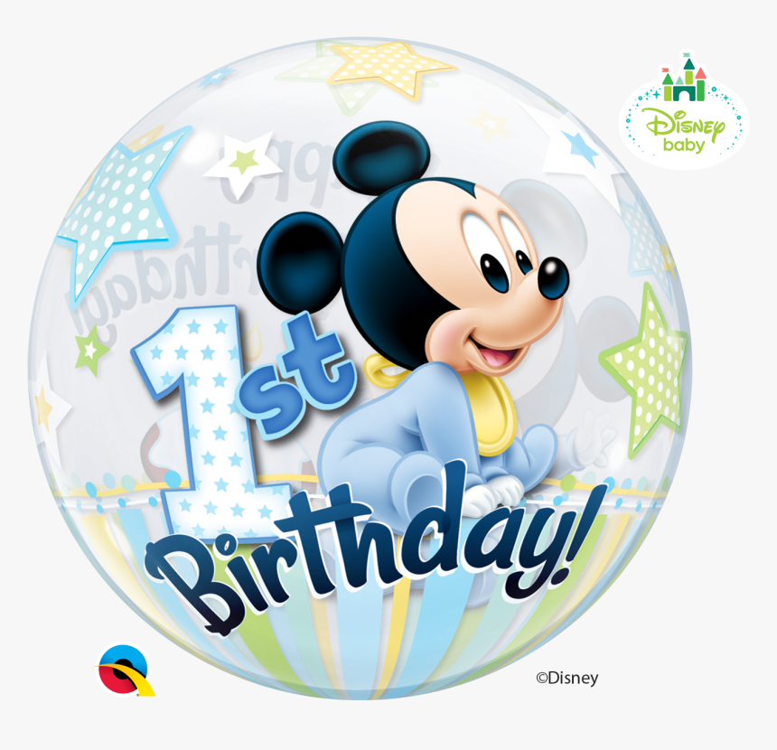1st Birthday Mickey Mouse Balloons, HD Png Download, Free Download