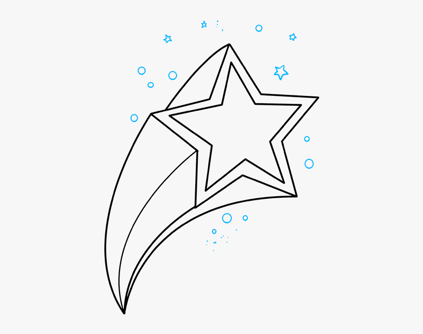 How To Draw Shooting Star - Shooting Stars Drawing, HD Png Download, Free Download