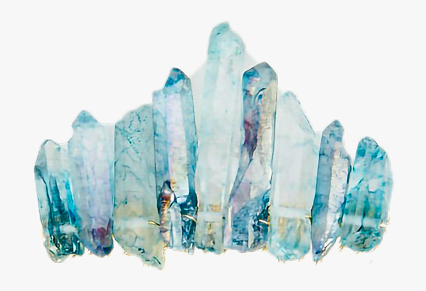 #crystal #crown #crystalcrown #blue - Crystal, HD Png Download, Free Download