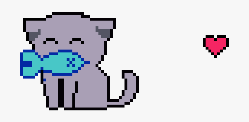 Cute Cat Pixel Art, HD Png Download, Free Download