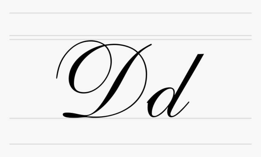 Letter D Handwritten - Calligraphy, HD Png Download, Free Download