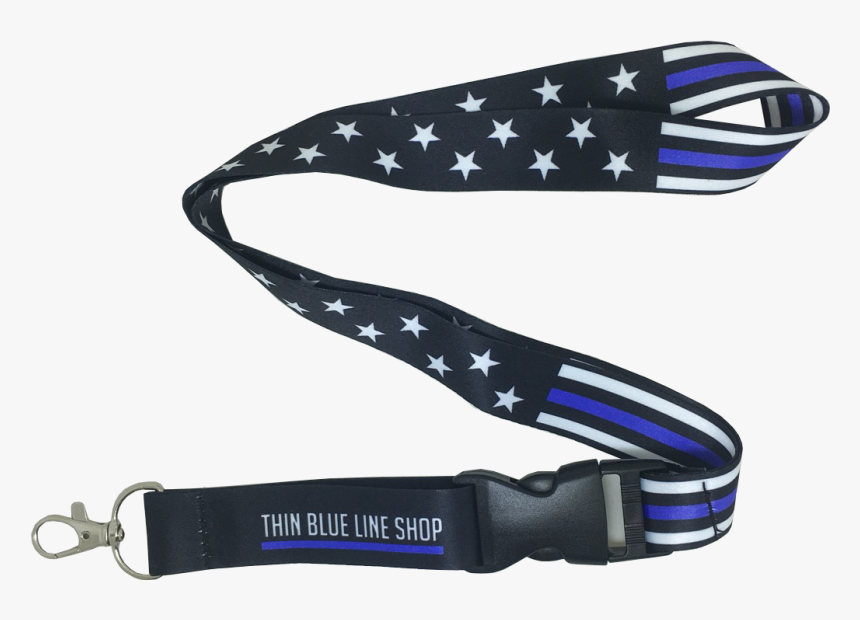 Thin Blue Line Stars And Stripes Lanyard"
 Class= - Strap, HD Png Download, Free Download