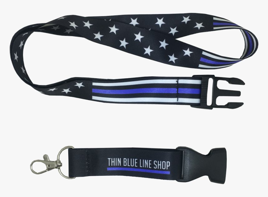 Thin Blue Line Stars And Stripes Lanyard"
 Class= - Umbrella, HD Png Download, Free Download