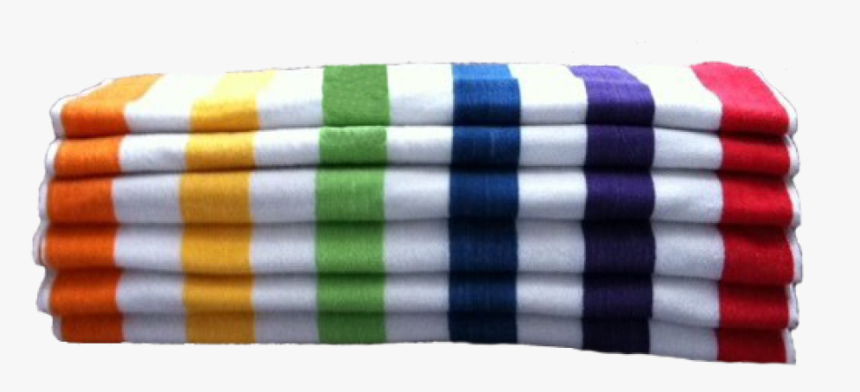 Cabana Stripe Towels, Economy, Multicolor Stripe - Multicolor Towels Striped, HD Png Download, Free Download