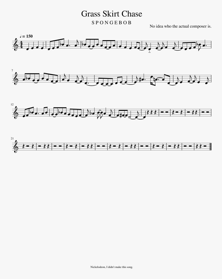 Office Theme Clarinet Sheet Music, HD Png Download, Free Download