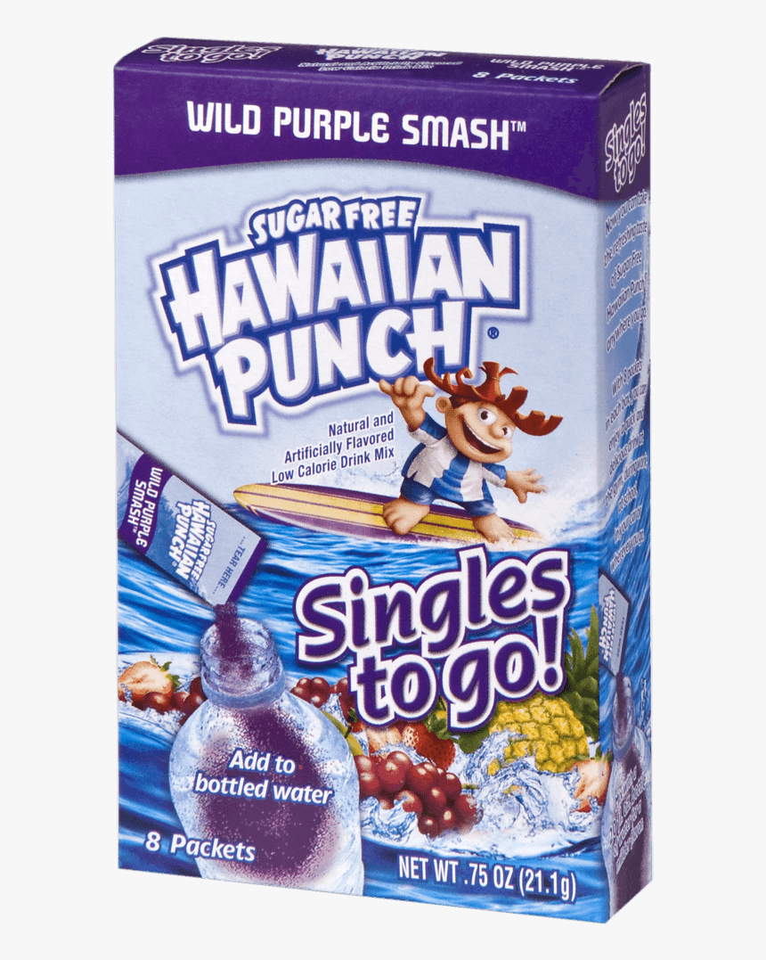 Hawaiian Punch Wild Purple Smash Singles To Go - Hawaiian Punch, HD Png Download, Free Download