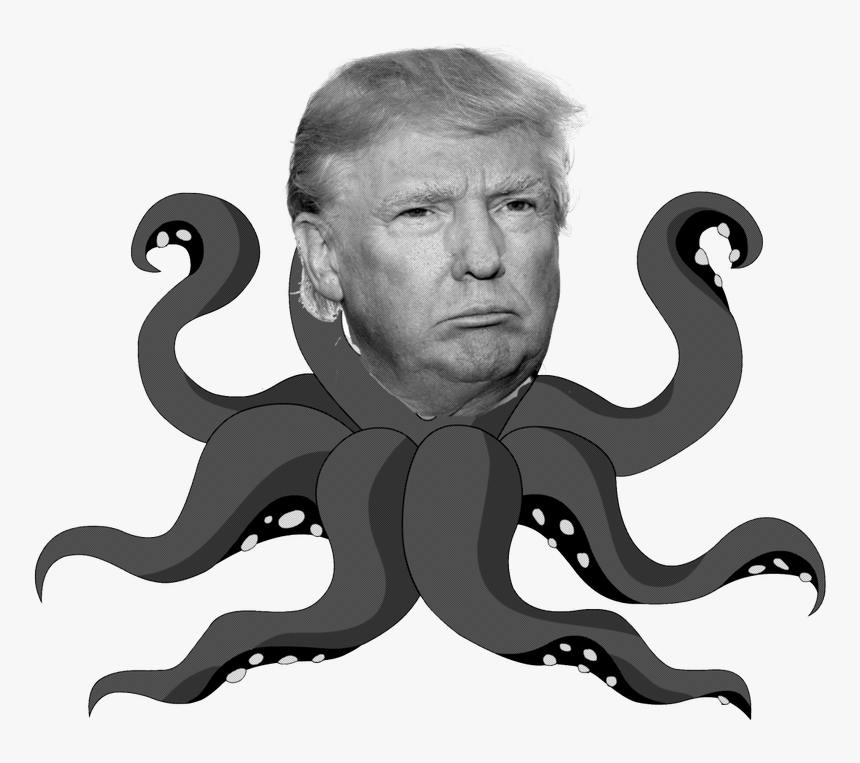 Transparent Donald Trump Cartoon Png - Transparent Background Octopus Clipart, Png Download, Free Download