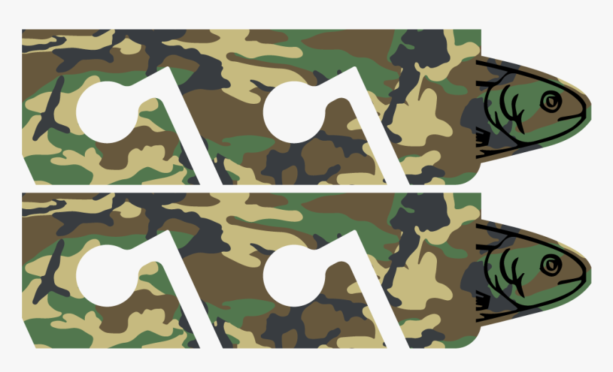 Forest Green Camouflage Fishing Rod Rack, HD Png Download, Free Download