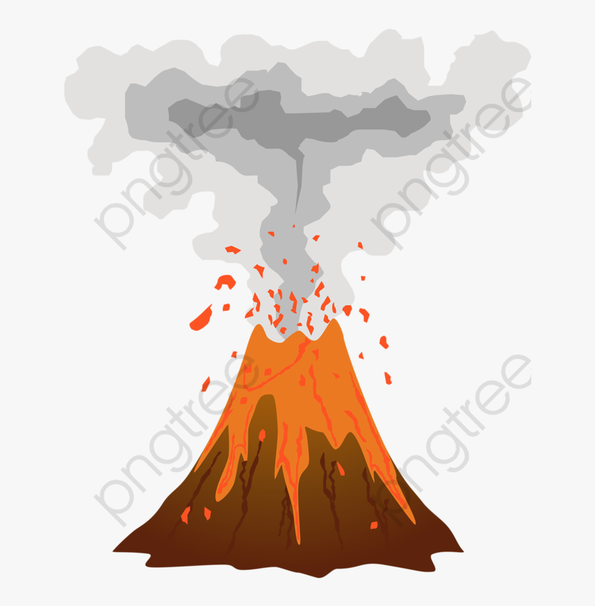 Transparent Volcano Clipart - Transparent Background Volcano Clipart, HD Png Download, Free Download