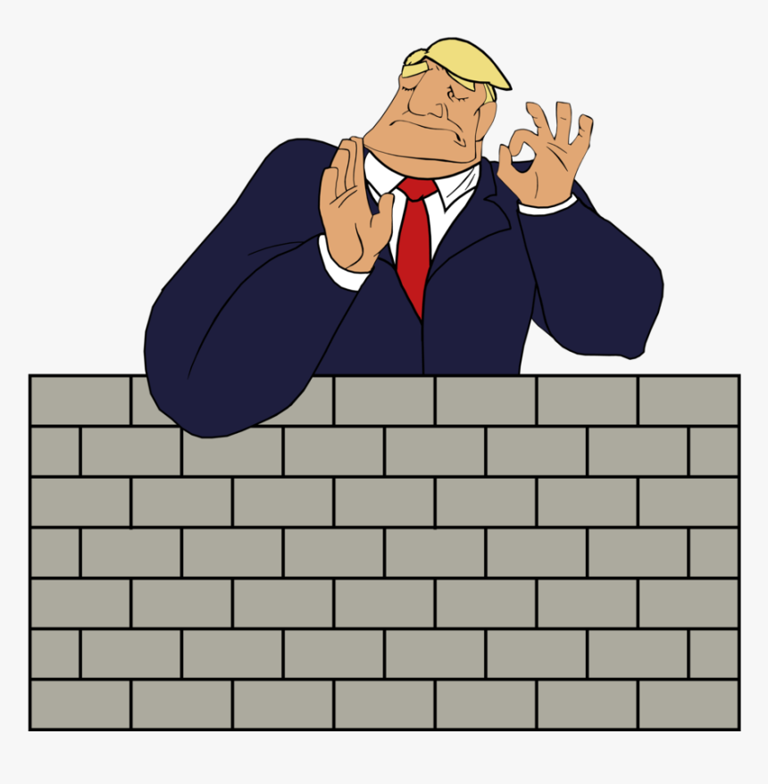 Trump Clipart Wall - Trumps Wall Png, Transparent Png, Free Download