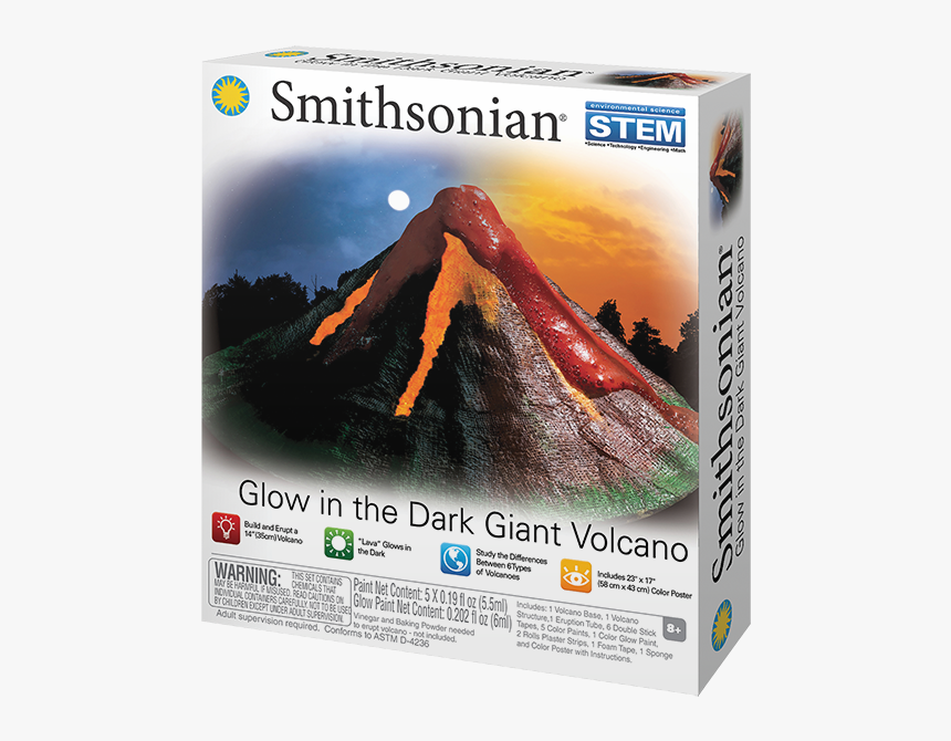 Smithsonian Glow In The Dark Giant Volcano, HD Png Download, Free Download