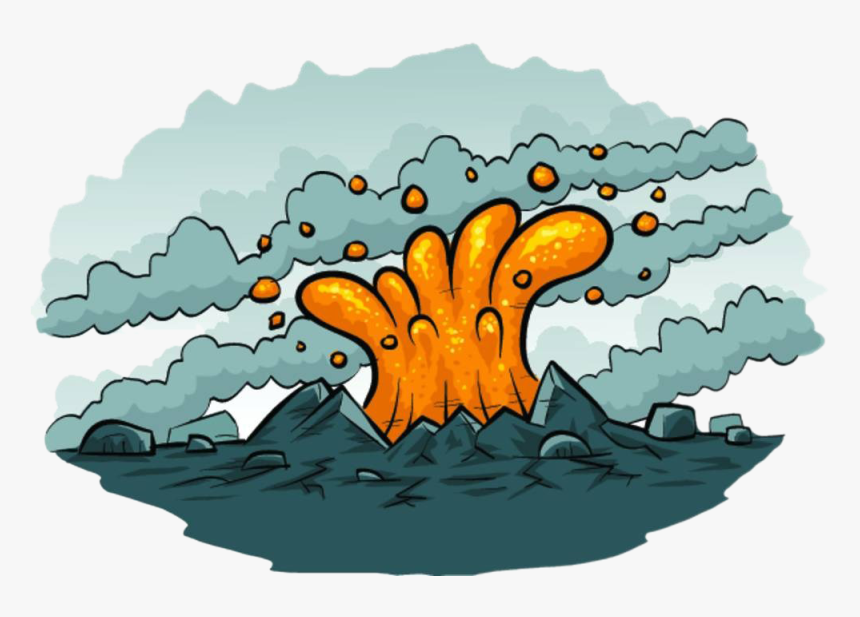 Clouds Clipart Volcano - Spurt Clipart, HD Png Download, Free Download
