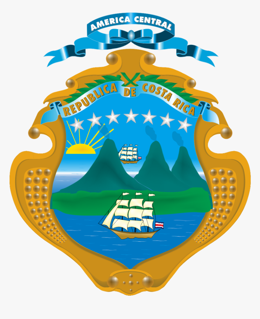 Escudo Costa Rica Logo Vector - Escudo De Costa Rica Vector, HD Png Download, Free Download