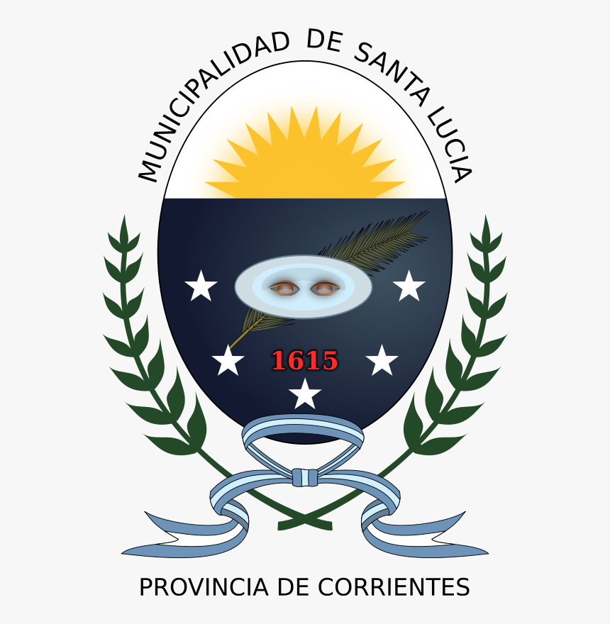 Free Vector Escudo De La Municipalidad De Santa Lucía - Municipalidad De Santa Lucia Corrientes, HD Png Download, Free Download