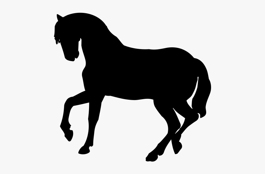 Horse Silhouette Dog Baby Jungle Animals Cat - Horse Silhouette, HD Png Download, Free Download