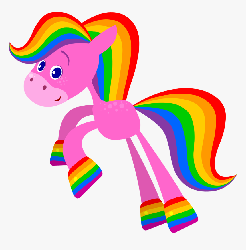 Rainbow Horse Baby First, HD Png Download, Free Download