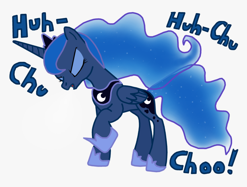 Cho Choe Derpy Hooves Princess Luna Pony Blue Mammal - My Little Pony Sneeze, HD Png Download, Free Download