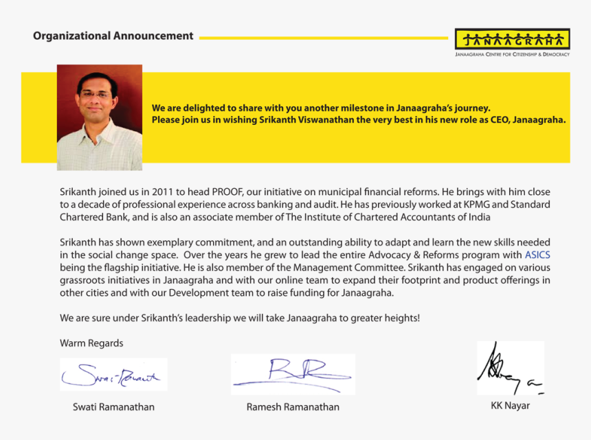 Organizational Announcement New Ceo, HD Png Download, Free Download