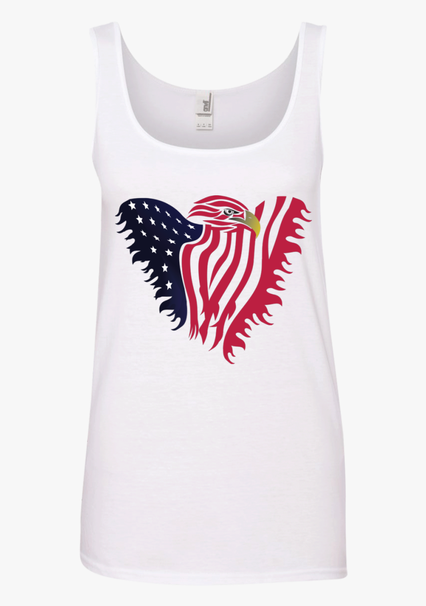 Usa Flag Patriotic Eagle Ladies - Active Tank, HD Png Download, Free Download