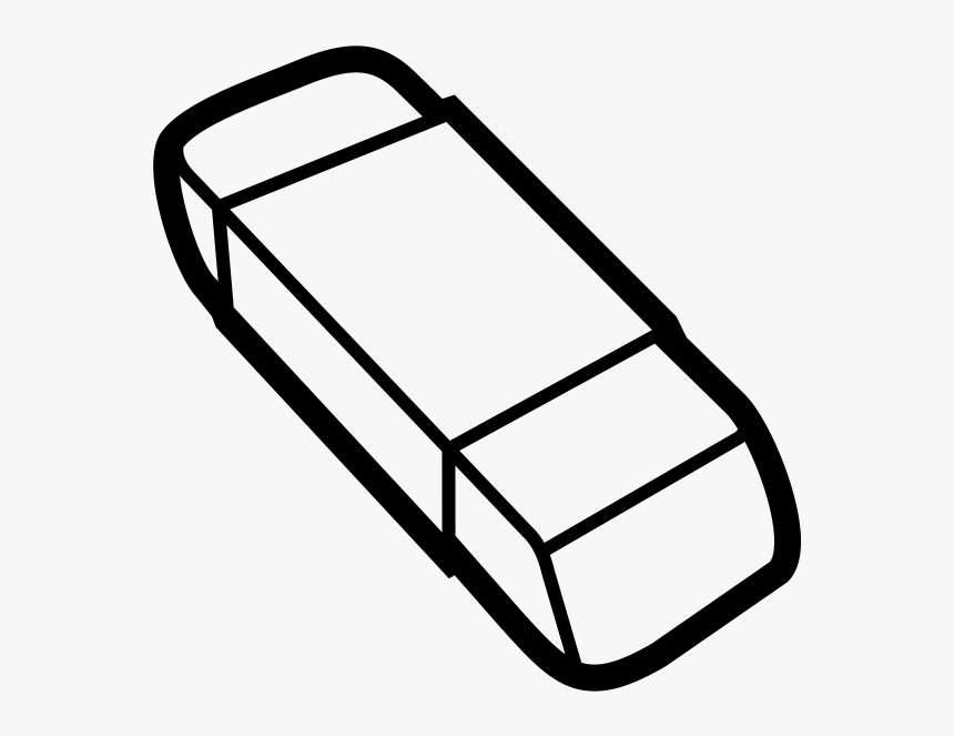 Gelovige rijstwijn Door Eraser Rubber Stamp - Eraser Black And White, HD Png Download - kindpng