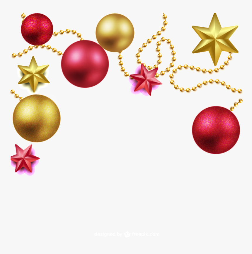 Gold Red Sphere Christmas Png - Png Bolas De Navidad, Transparent Png, Free Download