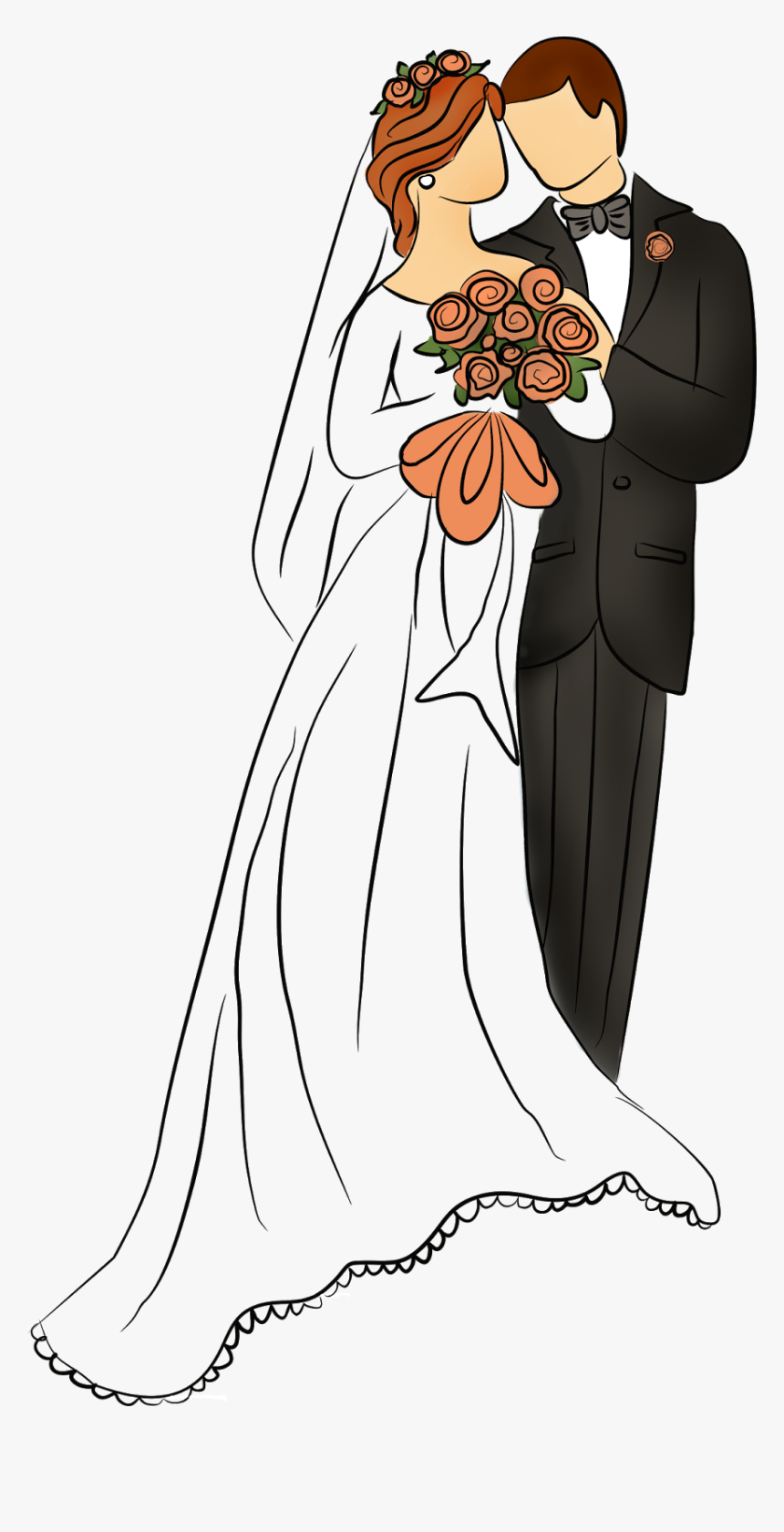 Wedding Drawing, HD Png Download, Free Download