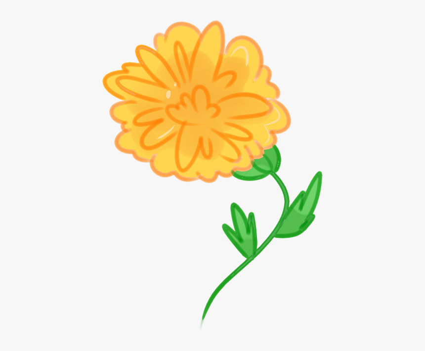 Clip Art I Don T Know - Flor De Cempasúchil Dibujo, HD Png Download, Free Download