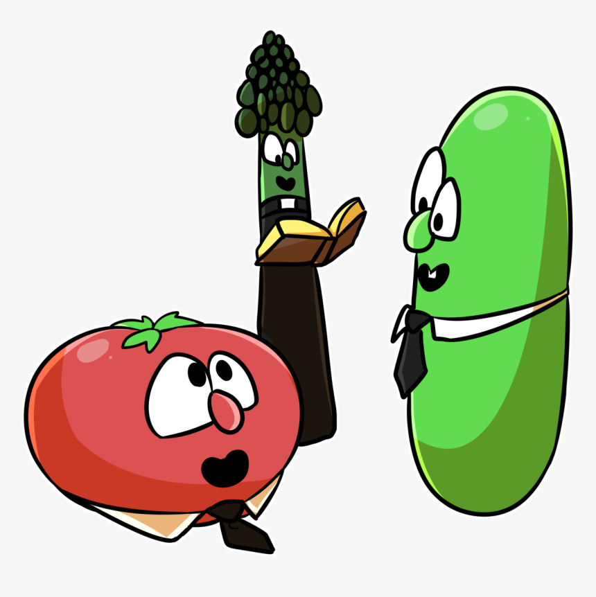 Im Watching Veggietales At 2am With @4rcades And @magehand - Bob The Tomato Larry The Cucumber, HD Png Download, Free Download