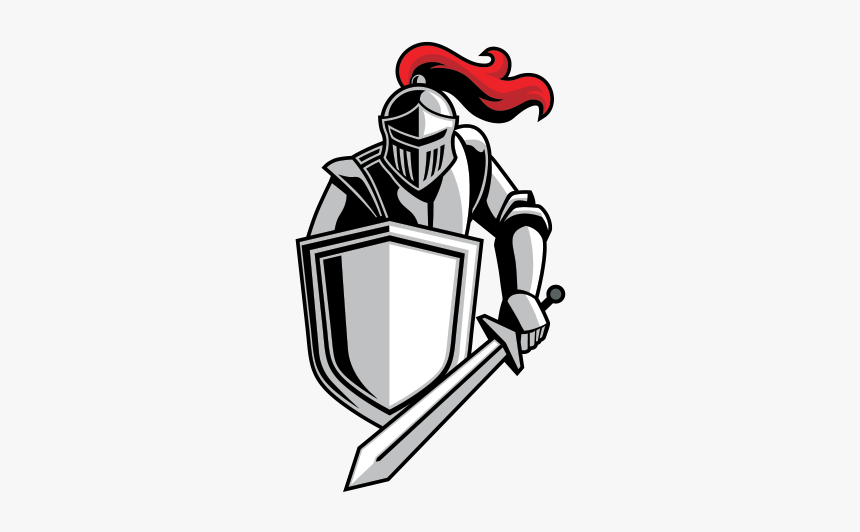 Clipart Shield Middle Ages - Knight With Shield Vector, HD Png Download, Free Download