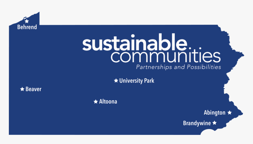 Map Of Sustainable Communities Programs At Penn State, HD Png Download, Free Download