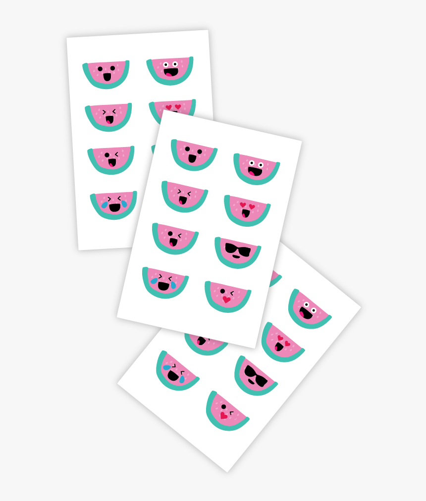 Temporary Tattoos Watermelon Emojis, HD Png Download, Free Download