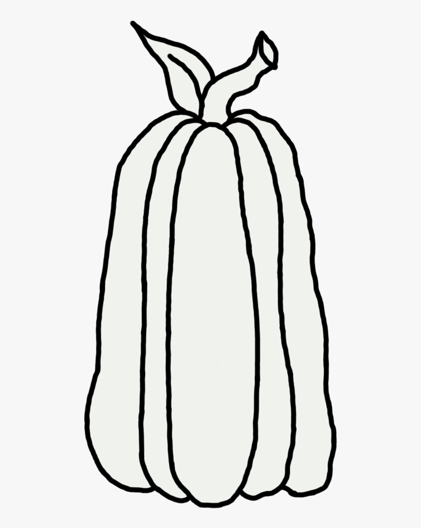 Pumpkin Line Drawing Transparent, HD Png Download, Free Download