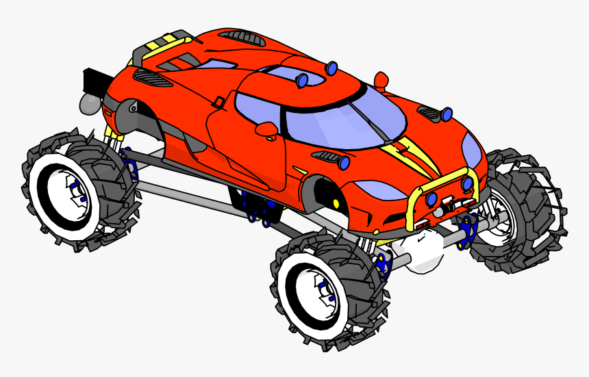 Koenigsegg Agera Monster Truck Car Clipart Png - Truggy, Transparent Png, Free Download