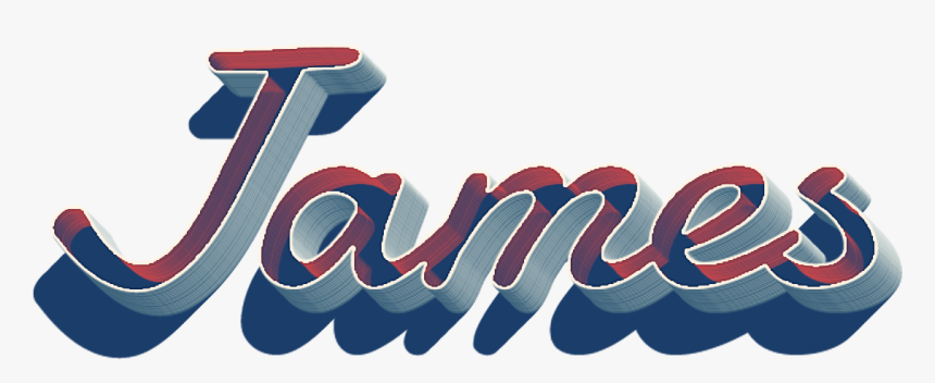 James 3d Letter Png Name - Graphic Design, Transparent Png, Free Download