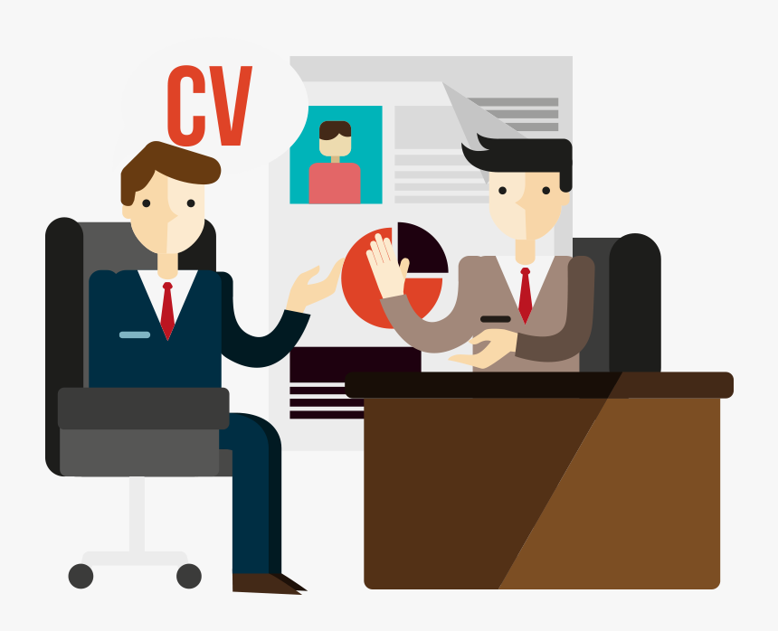 Interview Clipart Career Counseling - Entrevista De Trabajo Png, Transparent Png, Free Download
