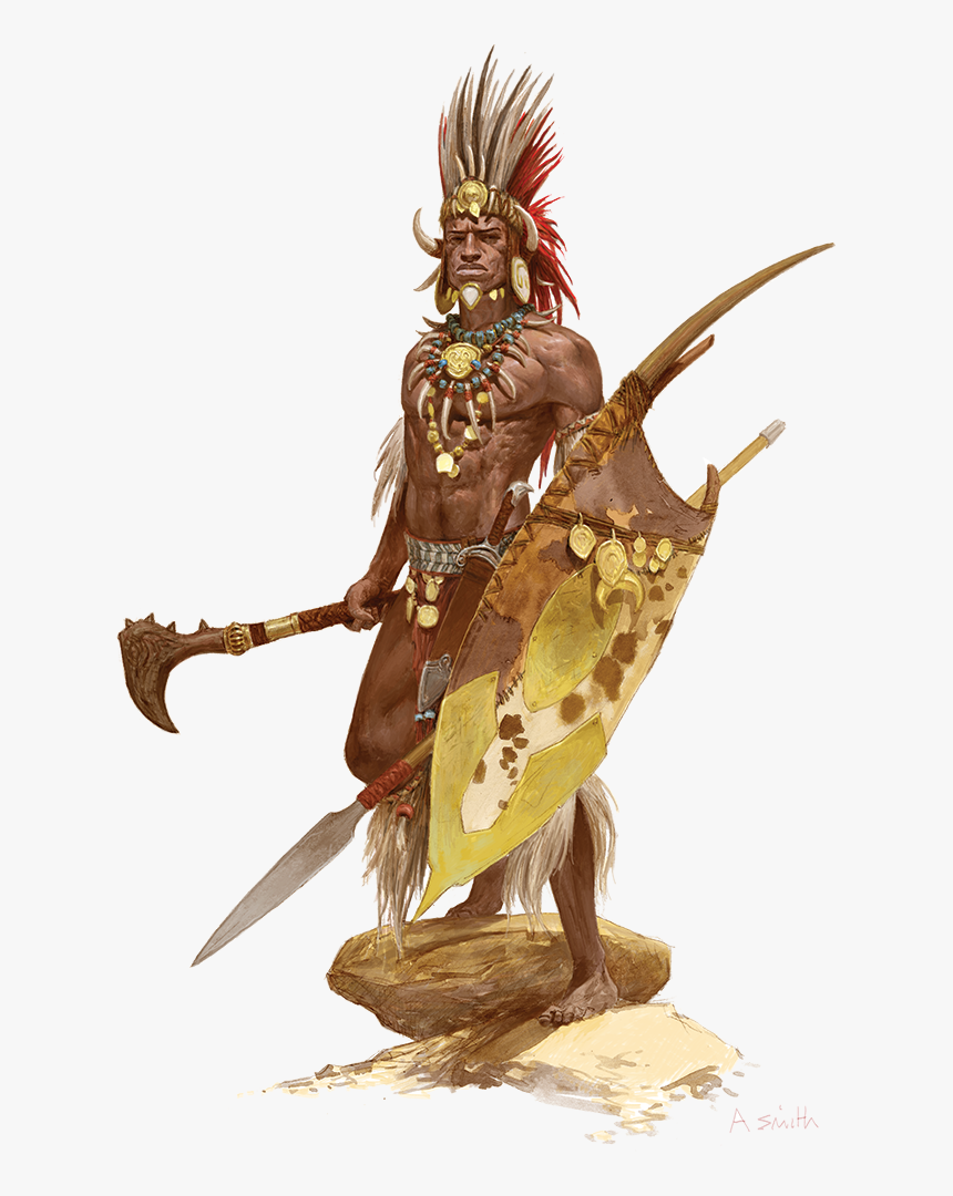 Pin By Sharma Koko On Zulu Warriors - Tribal Warrior Dnd, HD Png Download, Free Download