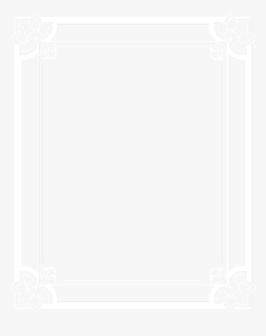 #ftestickers #frame #borders #vintage #retro #white - White Decorative Border On Black, HD Png Download, Free Download