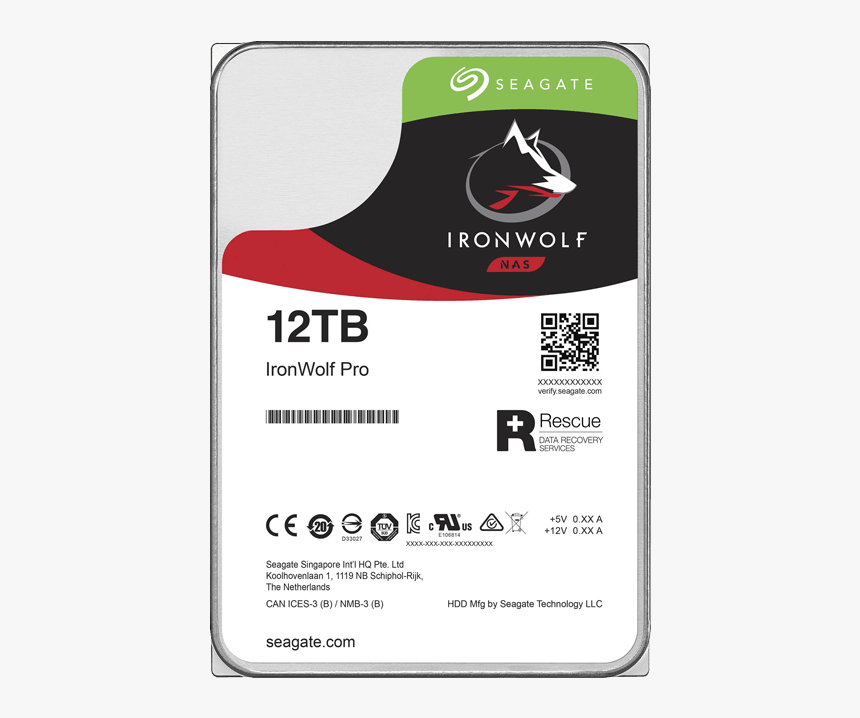 Seagate Ironwolf Pro 12tb, HD Png Download, Free Download