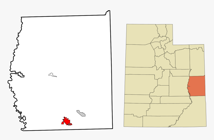 Transparent Moab Png - County Utah Map, Png Download, Free Download