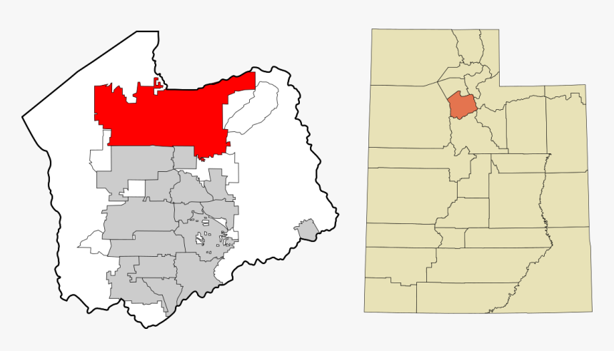 Transparent City Map Clipart - Salt Lake County Utah, HD Png Download, Free Download