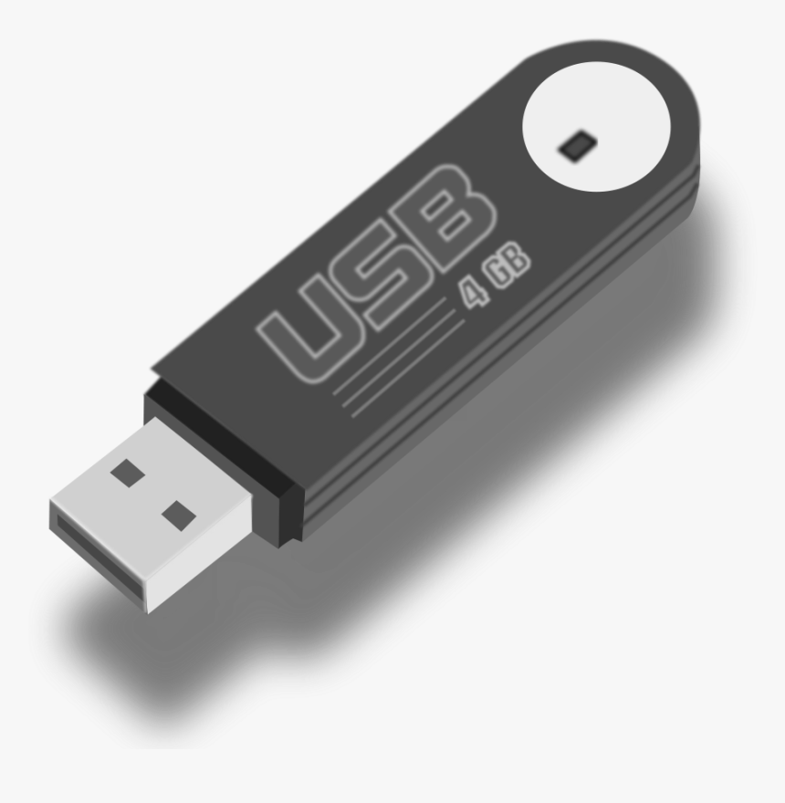 Hard Disk External Hard Drive Clip Art At Vector Clip - Usb Flash Drive, HD Png Download, Free Download