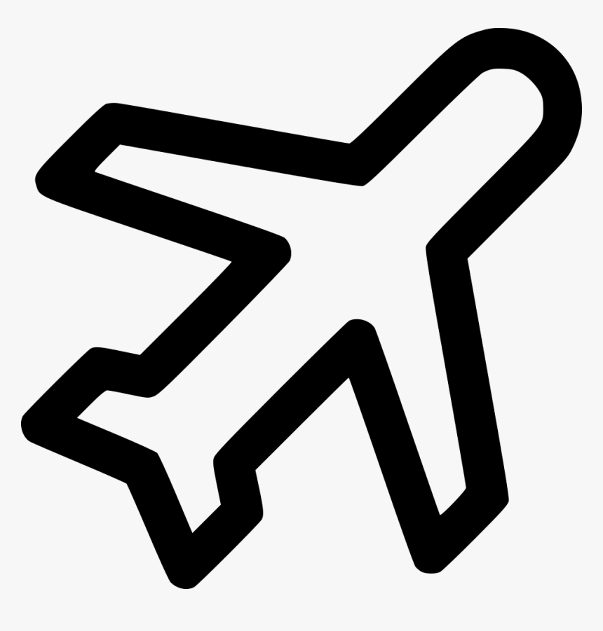 Travel Plane Fly Flight International Tour - Airport Symbol Sketch, HD Png Download, Free Download