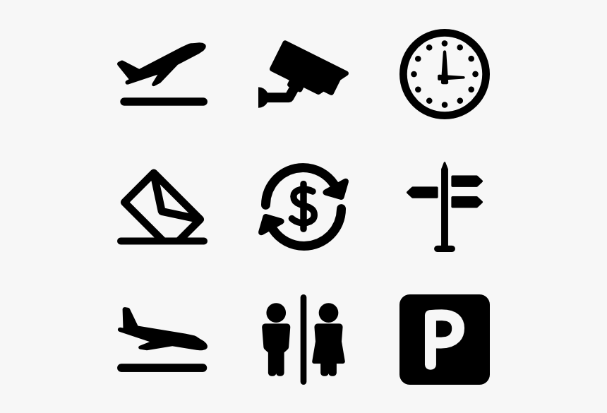 Airport Pictograms Png, Transparent Png, Free Download