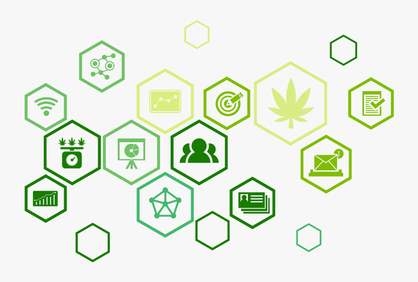 Digital Icons To Help Design A Website - Cannabis Digital Marketing Logo, HD Png Download, Free Download