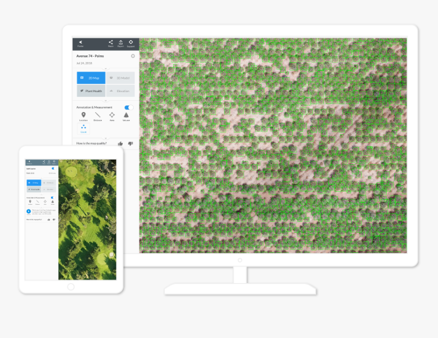 Dronedeploy Plant Count, HD Png Download, Free Download