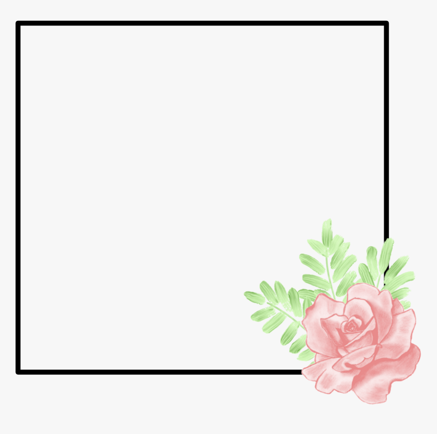 #frame #tumblr #flower #flowerframe #tumblrframe #becreative - Transparent Flower Frame, HD Png Download, Free Download