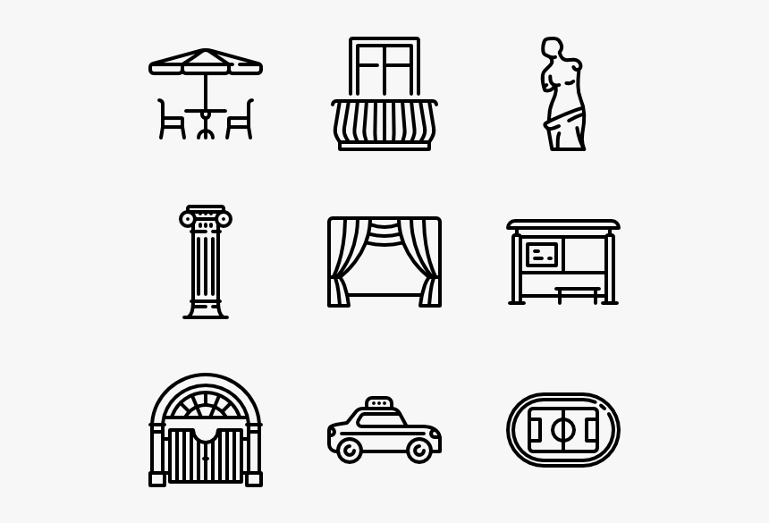 City Places - City Places Icons, HD Png Download, Free Download