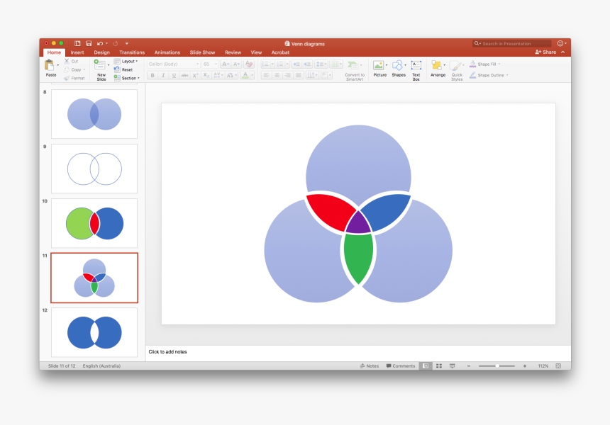 How To Create A - Powerpoint Intersection Of Two Shapes, HD Png Download, Free Download