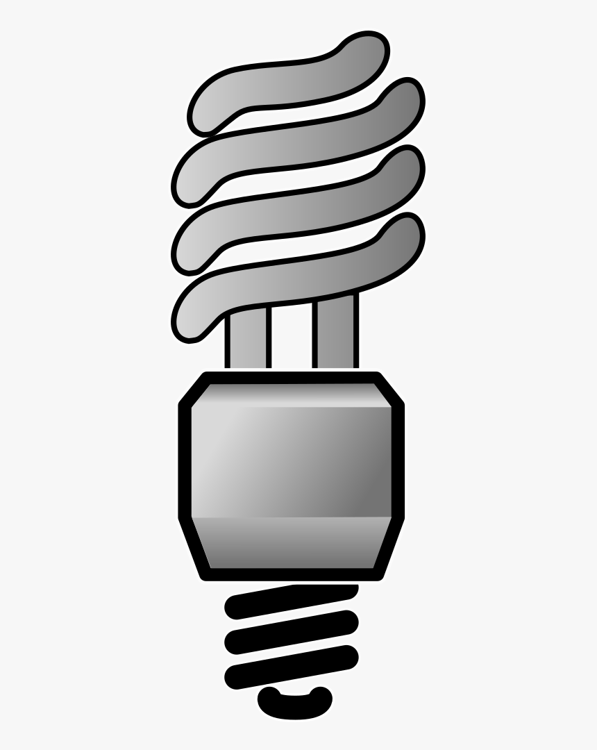 Energy Saver Lightbulb - Cfl Light Bulb Clip Art, HD Png Download, Free Download